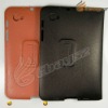 New arrival 360 rotating Leather Case Cover with stand for GALAXY TAB P6800/P6810 &LF-0629