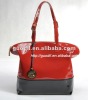 New arrival! Color Block large Tote 2012 newest ladies leather handbag