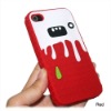 New arrival Holloween Gift for iPhone 4 4G Silicone Cover Case(10040316C)