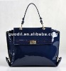 New arrival! Navy patent leather flap messager 2012 Fashion ladies handbag