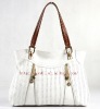 New arrival!Vertical decorative zip tote handbags fashion designer 2012