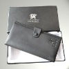 New arrival brand antibacterial high-quality  genuine leather gift box with man travel wallet