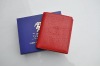 New arrival brand antibacterial high-quality  genuine leather gift box with women wallet