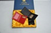 New arrival fashion antibacterial high-quality  genuine leather gift box with wallet