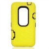 New arrival for HTC EVO 3D Hard Skin Case with Protective Silicone Case outside
