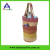 New arrival knitted printing beach bag