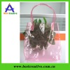 New arrival pink pvc shopping handbag