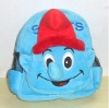 New best selling plush backpack wholesale smurfs bag