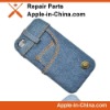 New cell phone back case with jean design for iphone 4G and 4S