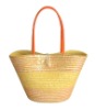 New colorway shiny wheat straw handbag