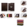 New design 360 rotation Lychee leather case for Ipad 2