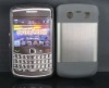 New design ! Gray Metal Aluminum Surface+Silicone Shiny Back Case For Blackberry Bold 9700/9020