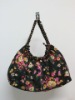 New design cailco printed ladies beaded bags