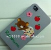 New design cute soft plastic skin cover case for iphone 4