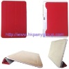 New design for Samsung Galaxy Tab 8.9 P7300 leather case red color