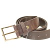 New design genuine leather handmade leather belt