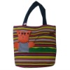 New design girl canvas beach bag