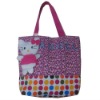 New design girl canvas beach bag