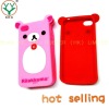 New design lovely cartoon bear silicone cell phone 4 covers