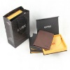 New design men's leather hinge wallet