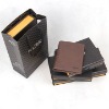 New design men's leather wallet with hinge