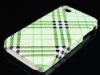 New design plastic Lattice hard back case for iphone 4g 4S purple