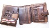 New designer men's leather fashion wallet