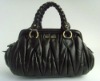 New famous brand name folded leather handbags