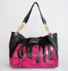 New famous handbags brand name ladies color patched handbag