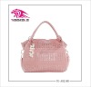 New fashion ovely pink handbag with three colours