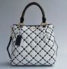 New fashions brand name handbags ladies check pattern handbags