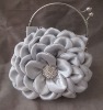 New flower design satin evening bag