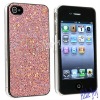 New glitter hard leather case for iphone 4s 4