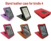 New&hot sale for Amazon kindle4 leather case