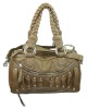 New ladies tan leather shoulder bag handbag