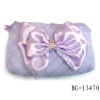 New popular evening satin clutch with large bow