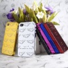 New pretty love heart gold stamp hard case for iphone4/4s