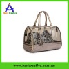 New promotional leopard pvc tote bag with lock