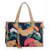 New style leisure prints women leather Shoulder Bag