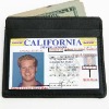 New styles BLACK COWHIDE LEATHER Credit Card