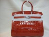New top quality lizard skin handbags, lady handbag, fashion handbag, leather bag