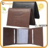 New tri-fold embossed leather wallet for men