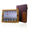Newest Accessory western culture style cowboy PU leather case cover for iPad 3 PRUPLE