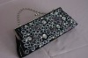Newest Black Blingbling Embroidery Satin Evening/Shoulder Bag