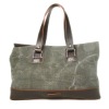 Newest Canvas and PU Bag handbag ladies bag large tote shopping bag