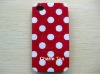 Newest Design Dot Pattern Beautiful Plastic Back Case for iPhone 4 4S