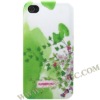 Newest Hard Plastic Flower Hut Series Skin Cases for iPhone 4