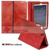 Newest fashion real leather smart case for Apple iPad 2, for ipad 2 smart cover