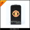 Newest football club series flip PU leather case for iphone4 4s