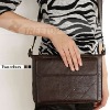 Newest functional real leather briefcase for Motorola Xoom 3g leather bag with strap,for xoom 3g case